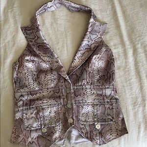 Marciano snake print vest
